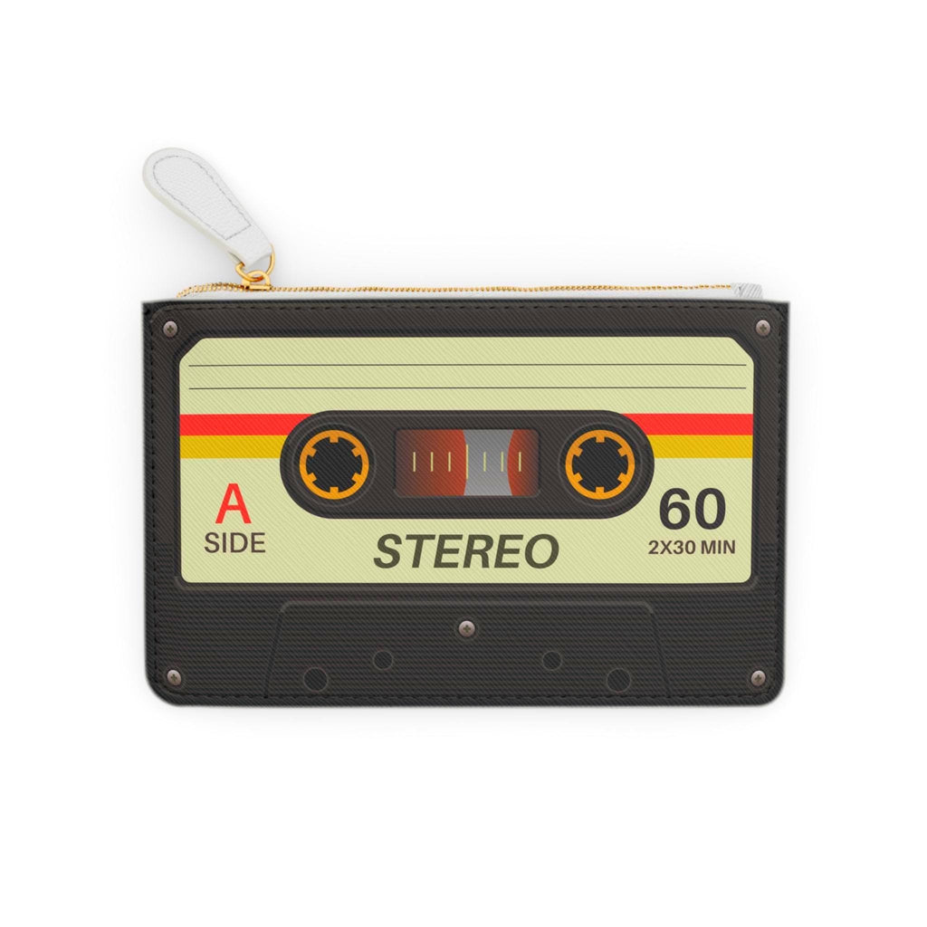 Retro Cassette Tape Clutch: Vintage 80s Style Mini Purse