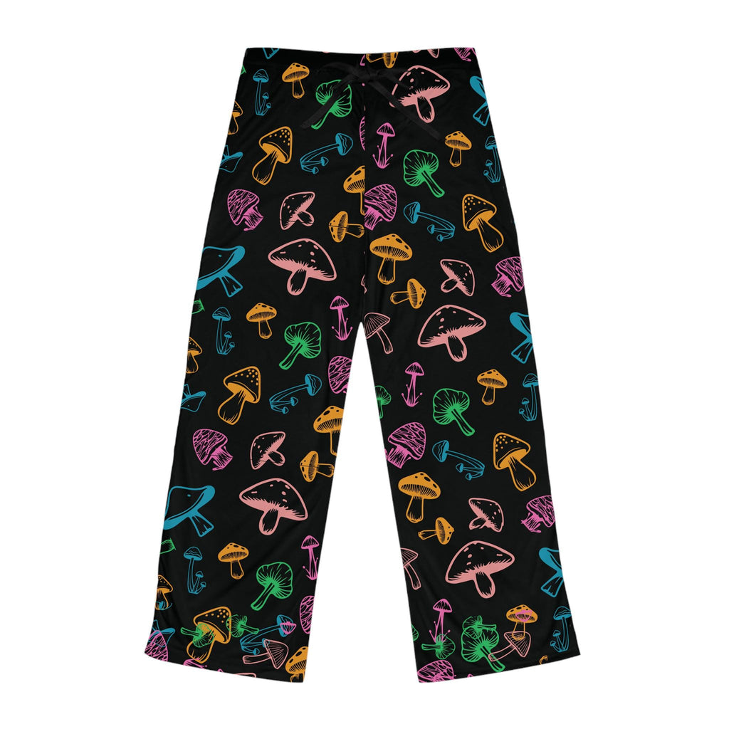 Colorful Mushroom Pajama Pants: Women's Cozy Lounge Sleepwear