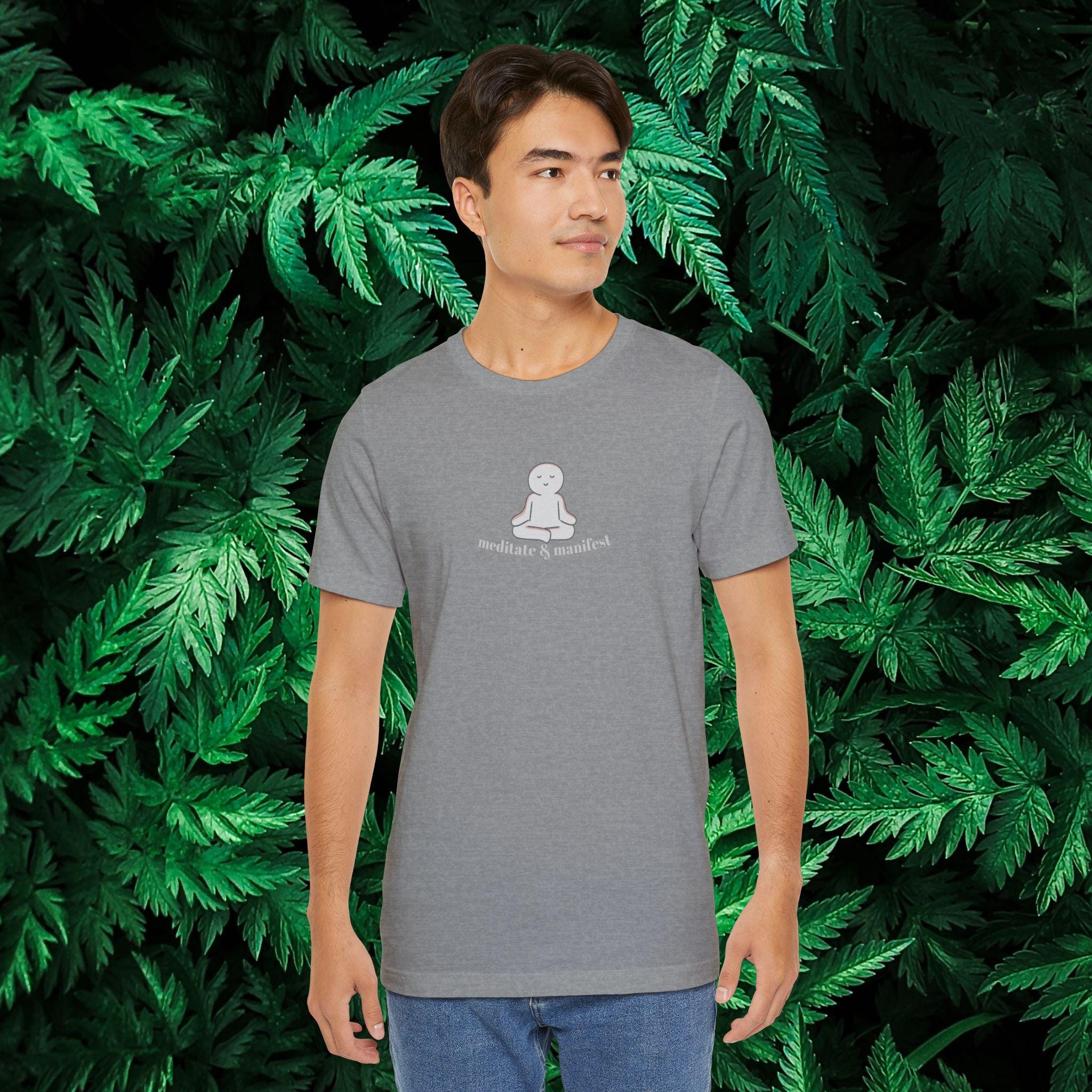 Unisex Cotton Graphic T-Shirt: Meditate & Manifest