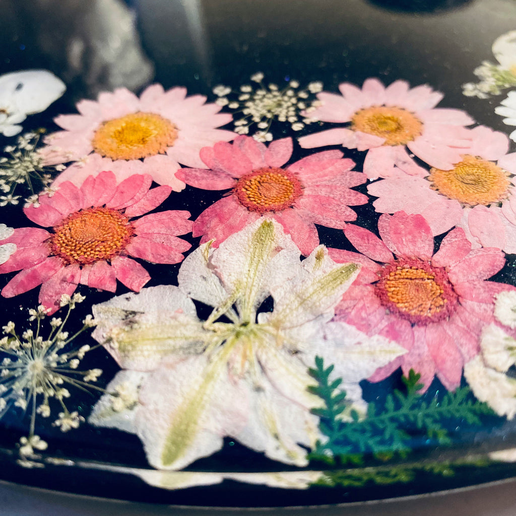 Dark Garden -Pink Tray Large