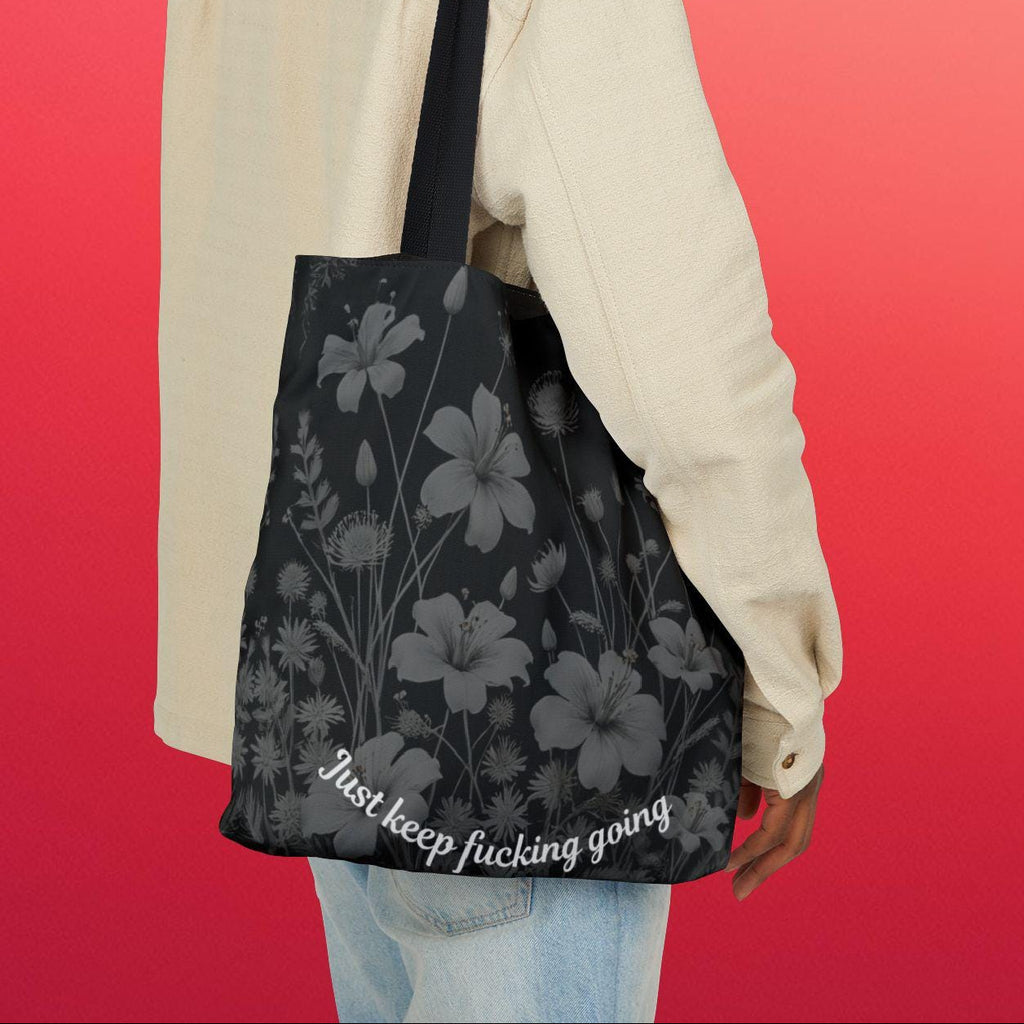 Floral Canvas Tote Bag: Eco-Activism Shopping Bag