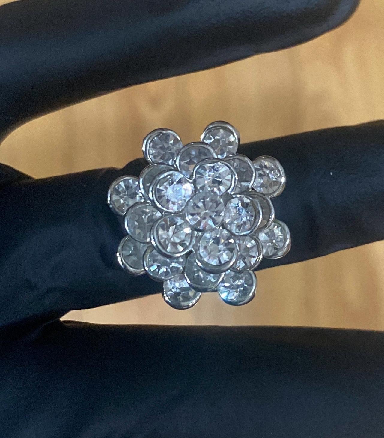 Diamond Stacked  Costume  Ring.