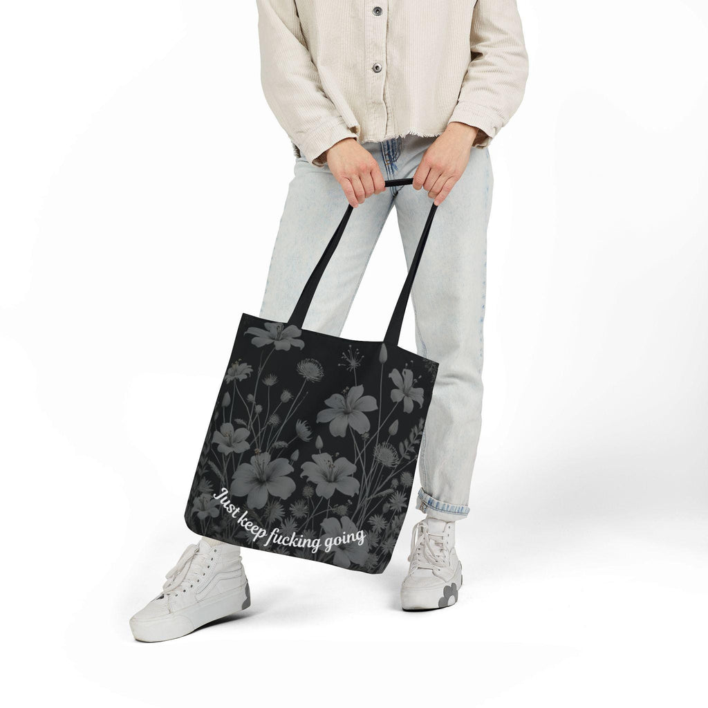 Floral Canvas Tote Bag: Eco-Activism Shopping Bag