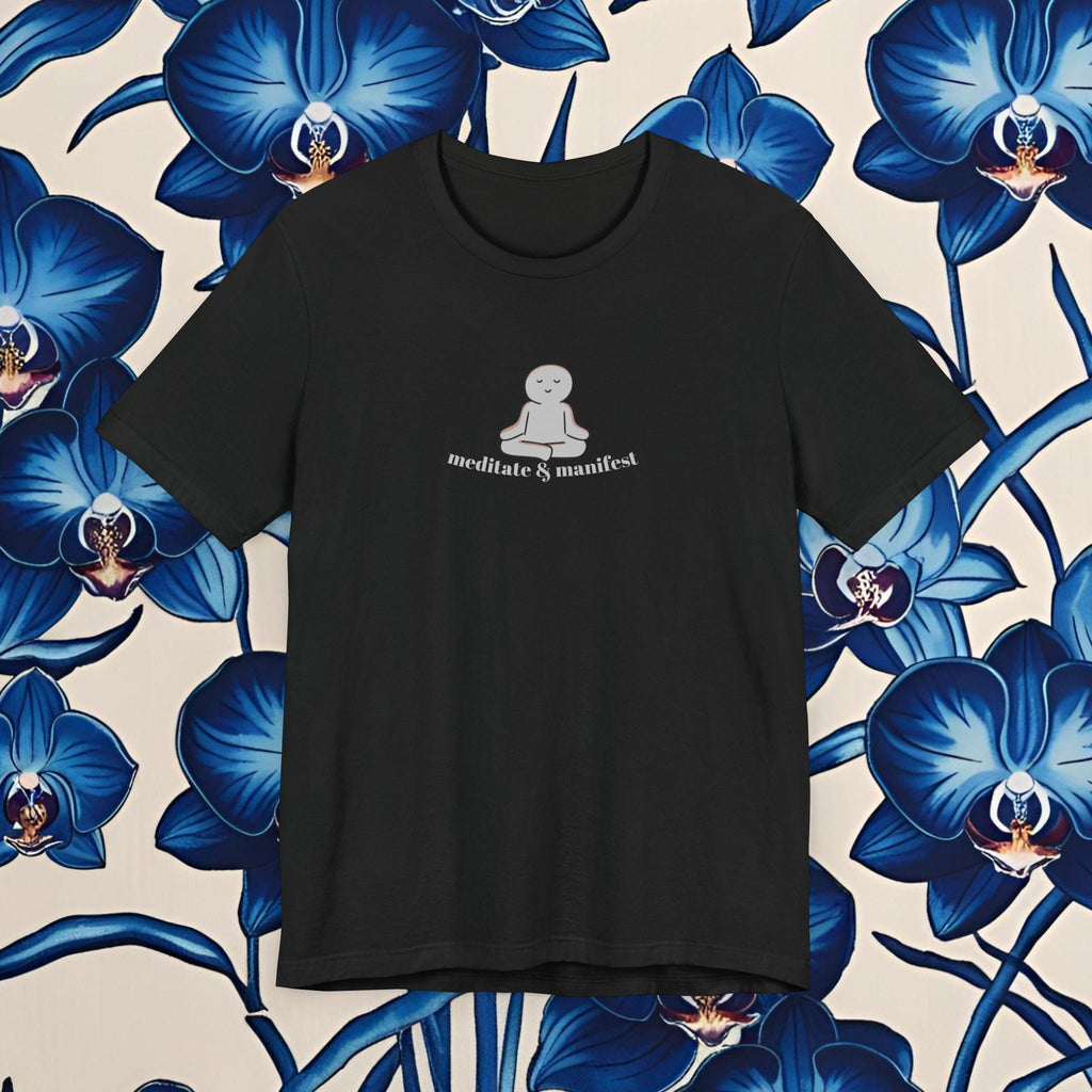 Unisex Cotton Graphic T-Shirt: Meditate & Manifest