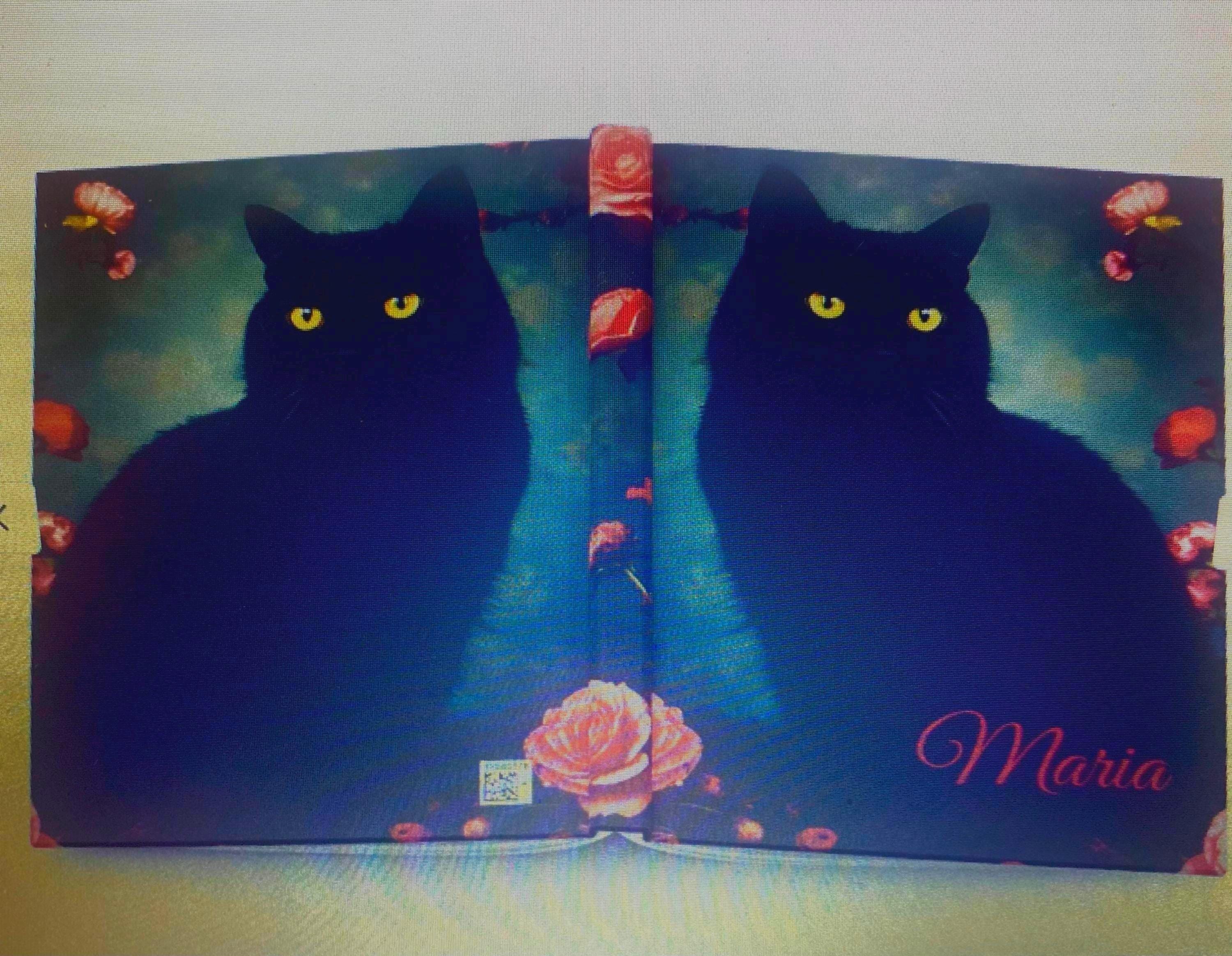 Cat Lover's Black Cat Hardcover Journal Matte, Nature-Inspired Sketchbook, Personalized Option, Gift for Holidays