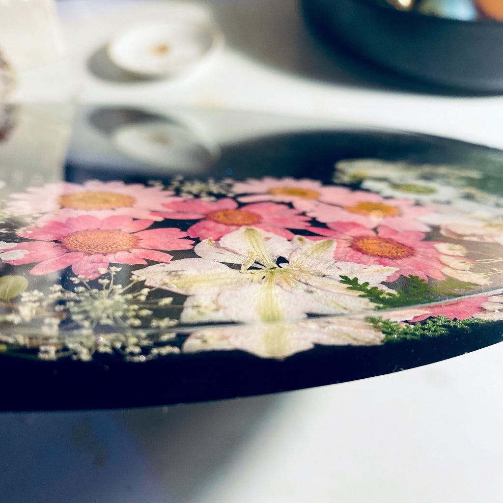 Dark Garden -Pink Tray Large