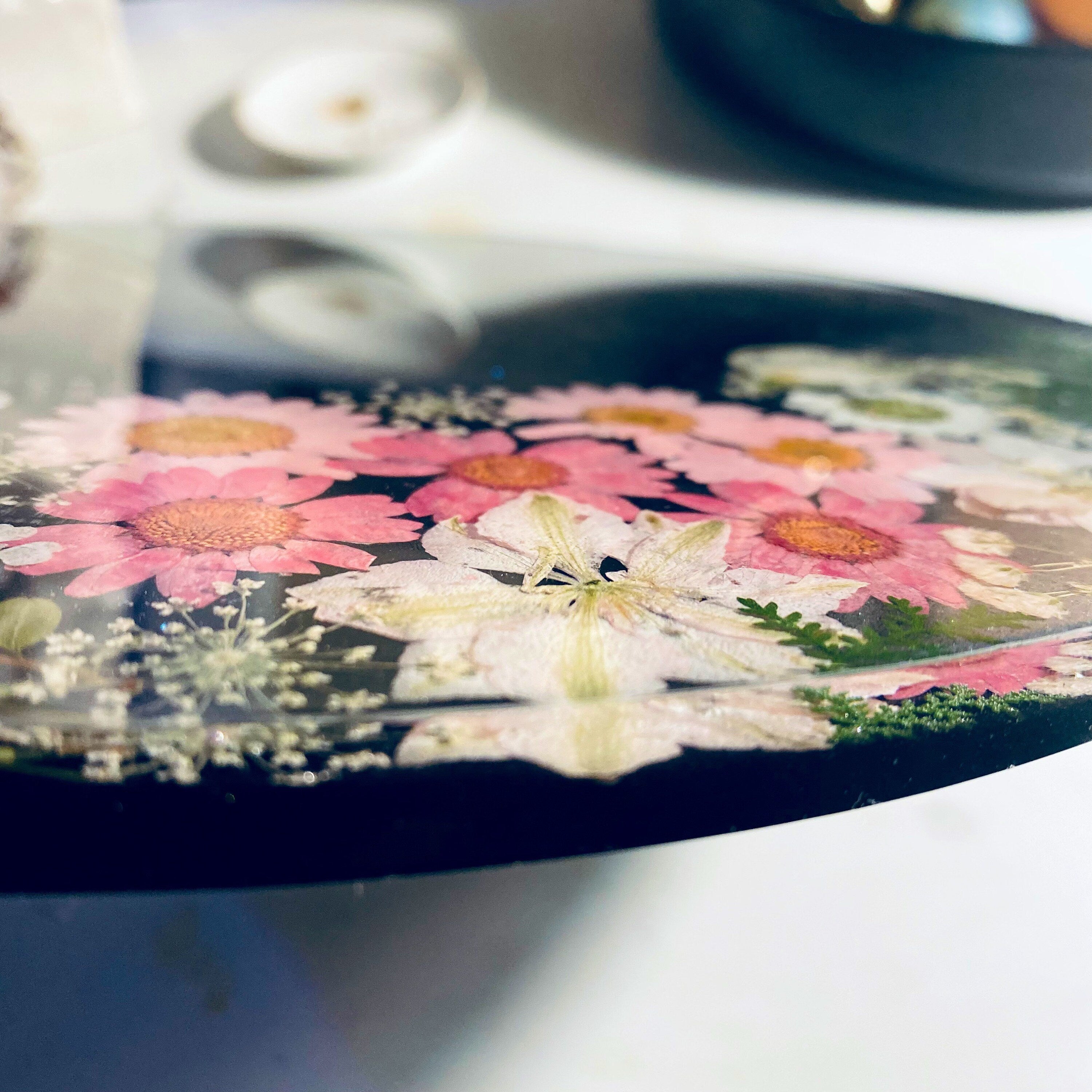 Dark Garden -Pink Tray Large