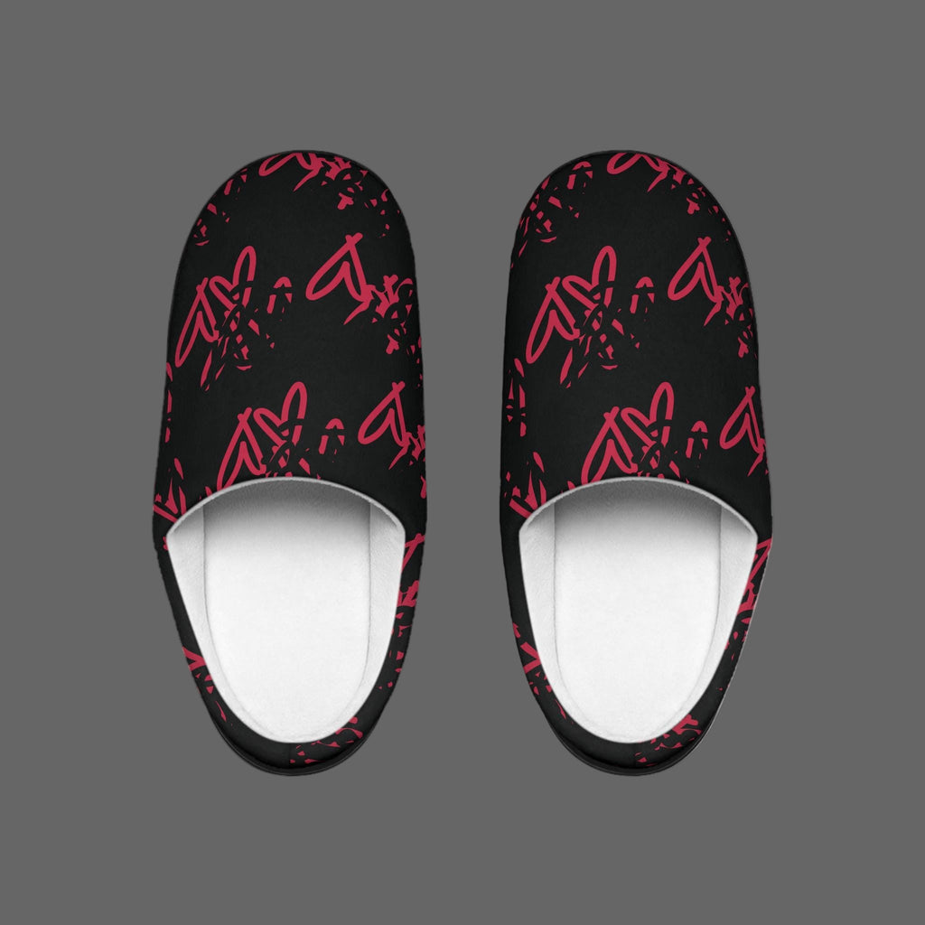 Red Heart Plush Slippers: Cozy Indoor/Outdoor Shoes