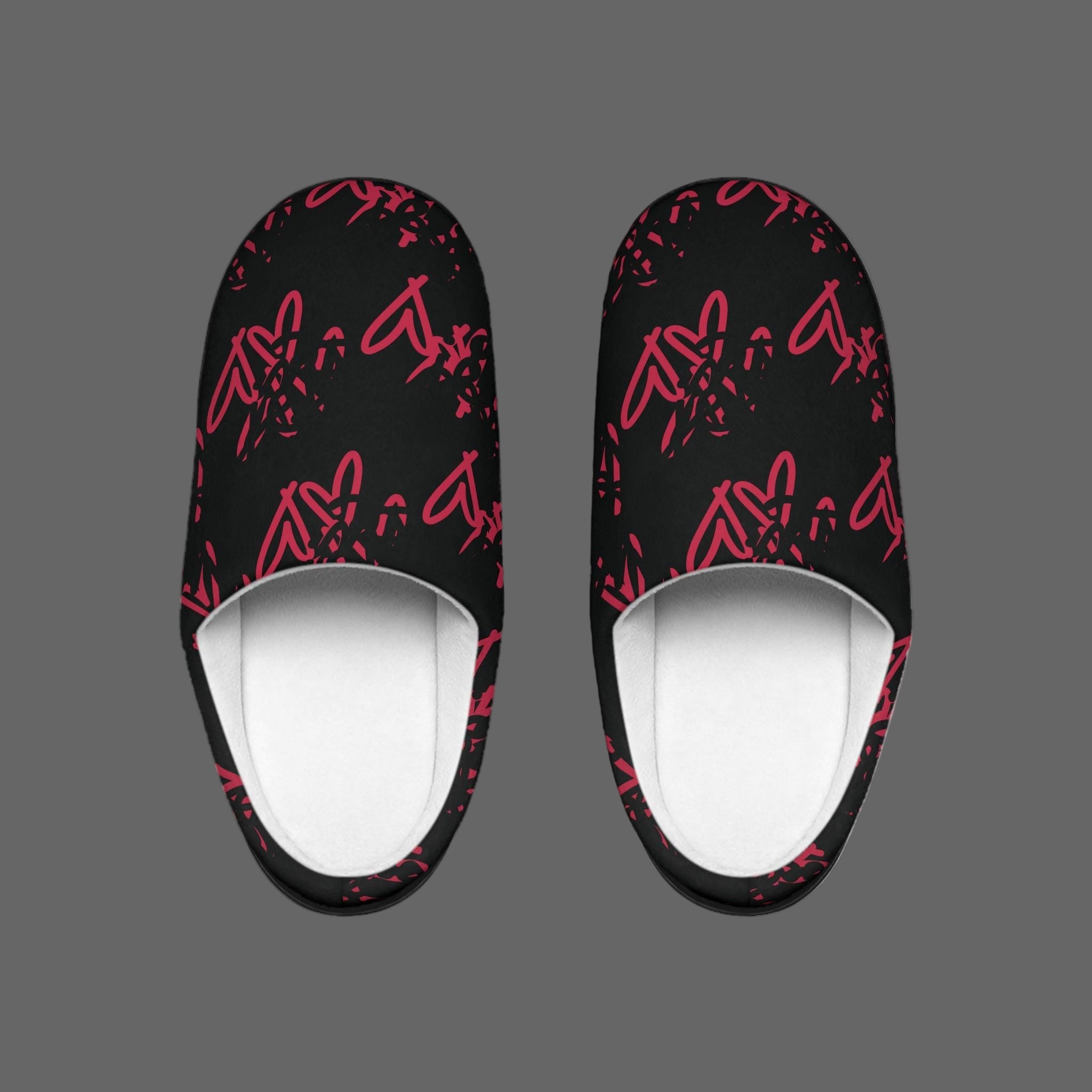 Red Heart Plush Slippers: Cozy Indoor/Outdoor Shoes
