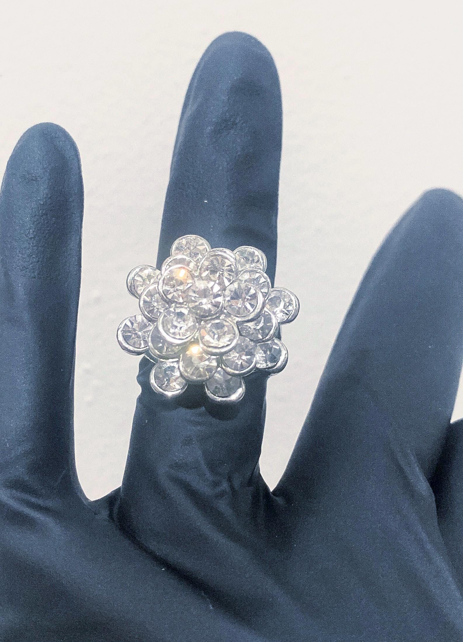 Diamond Stacked  Costume  Ring.