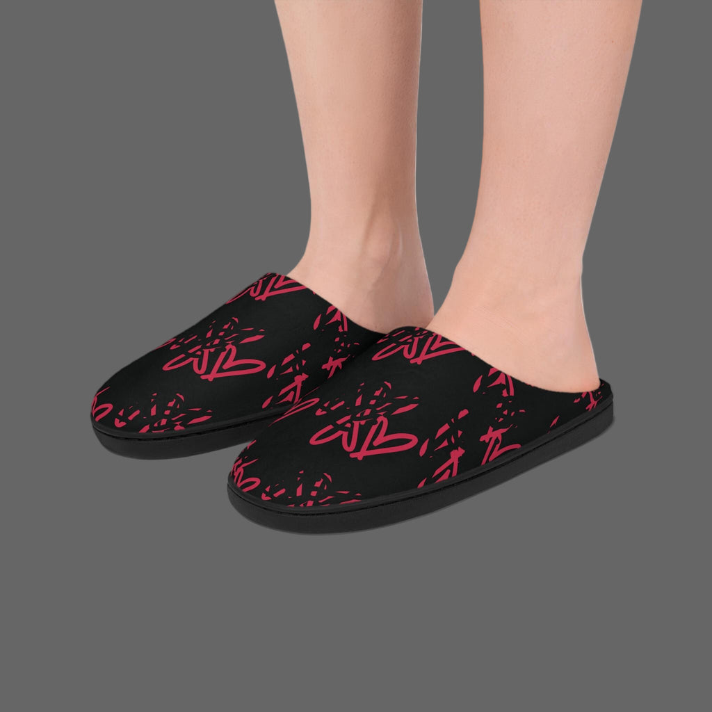 Red Heart Plush Slippers: Cozy Indoor/Outdoor Shoes