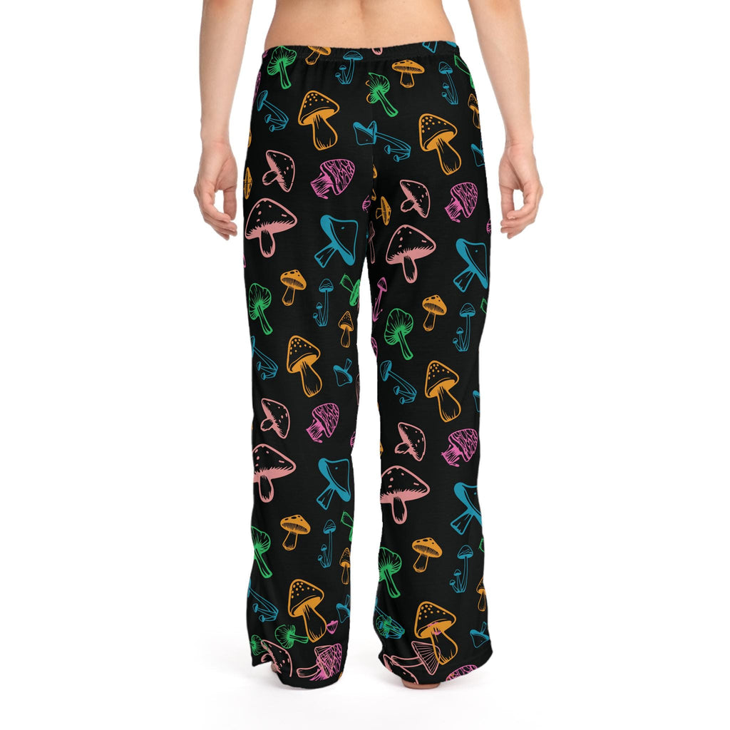 Colorful Mushroom Pajama Pants: Women's Cozy Lounge Sleepwear